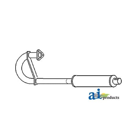 A & I Products Vertical Exhaust Assembly 30" x10" x10" A-MF3510